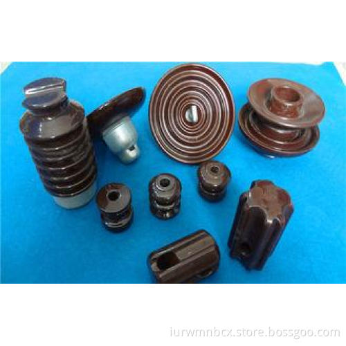 Silicon Rubber Pin Suspension Porcelain Insulator , High Vo